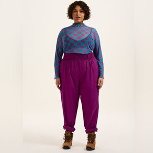 Lucy & Yak Alexa Trousers - Hollyhock Purple - XL